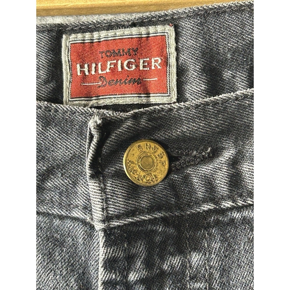 Vintage 90s Tommy Hilfiger Jeans 34x30 Black Made in Canada Classic Fit Y2K